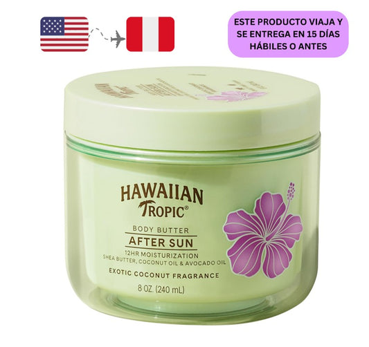 Manteca corporal After Sun de Hawaiian Tropic con aceite de coco 8 oz