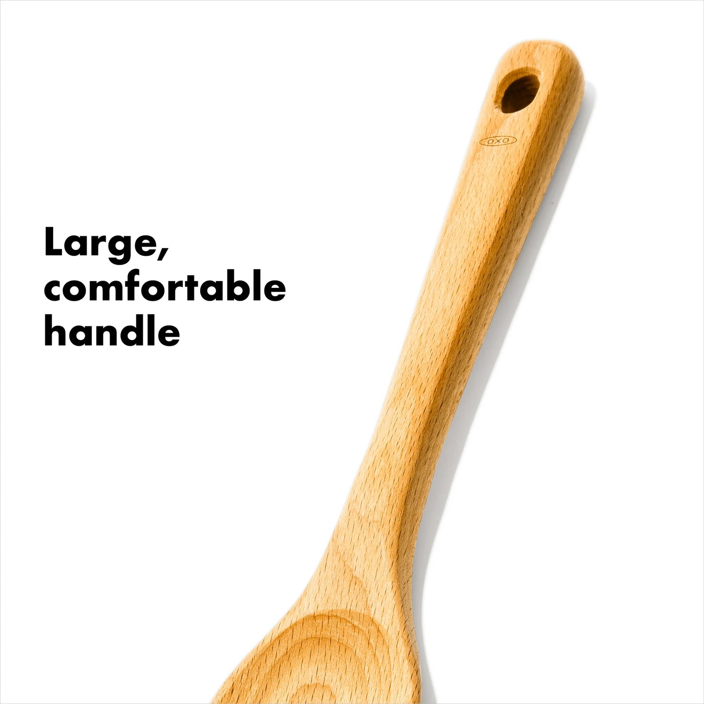 OXO Softeorks Juego de Cucharas de Madera de 3 Piezas, Madera