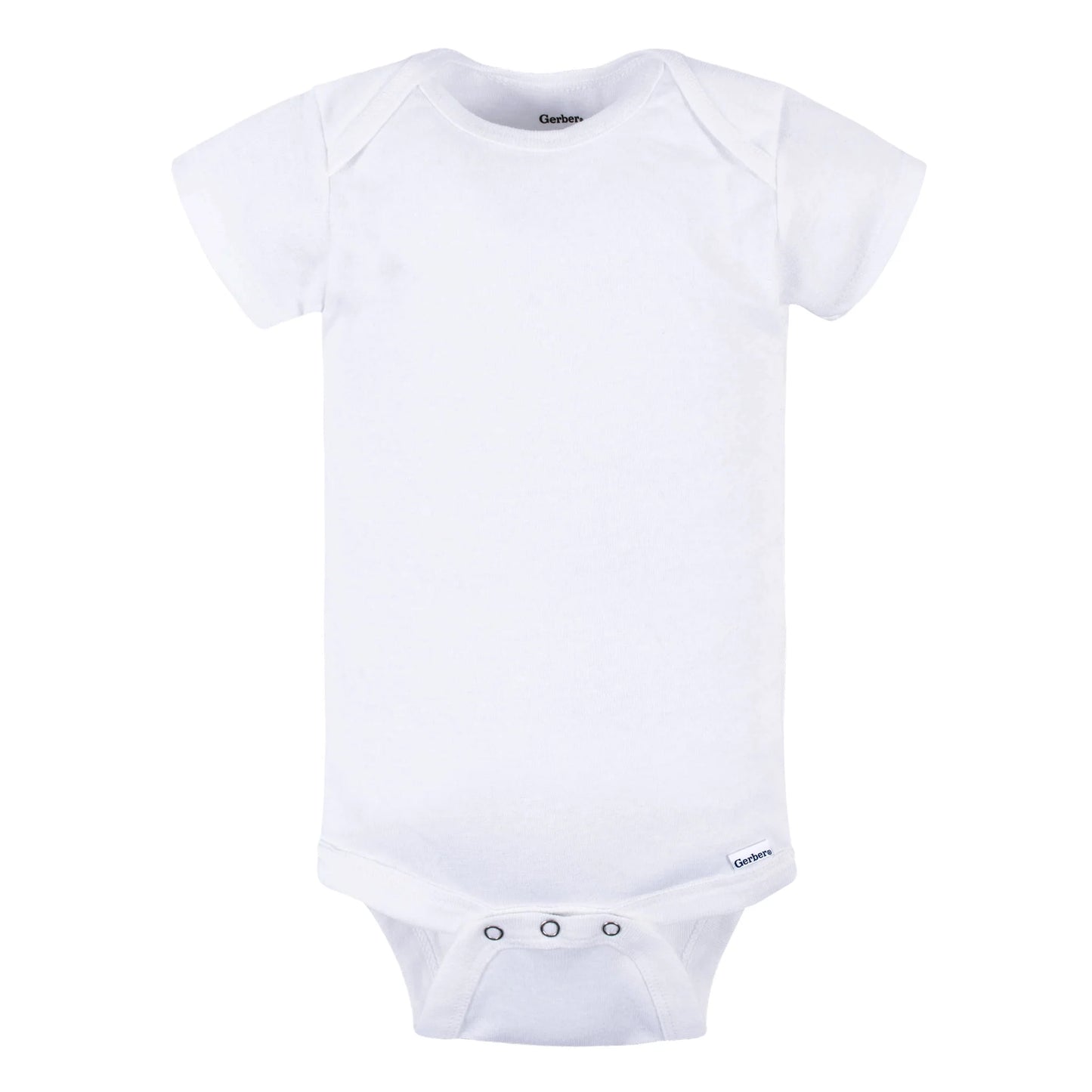 Gerber Baby Body de Algodón de Manga Corta Blanco Unisex, paquete de 3 bodys blancos - de 0 a 3 meses