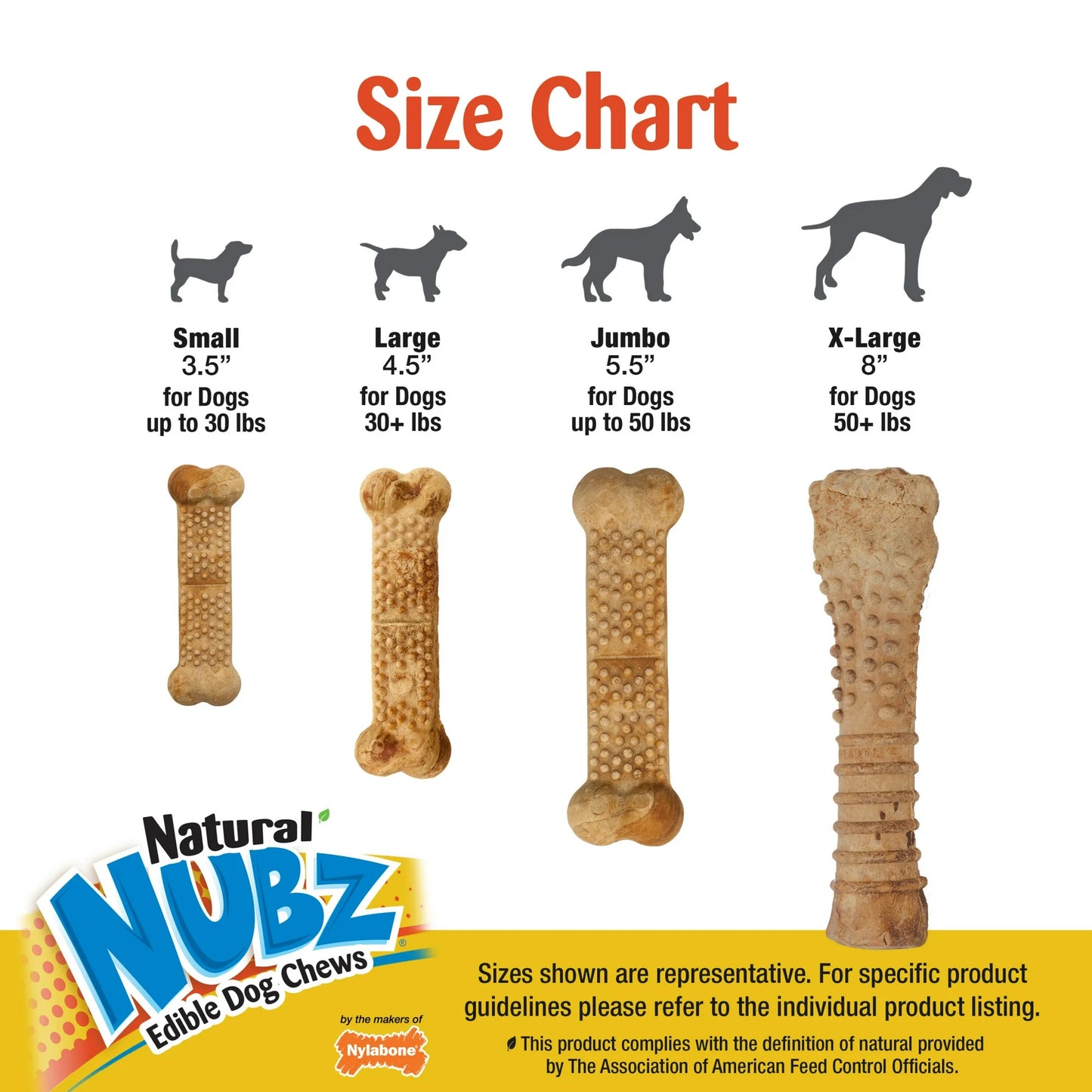 Nylabone Golosinas para Perros Nubz de Pollo, Masticables Secos para Perros de Larga Duración, Totalmente Naturales y Comestibles, 10 Unidades