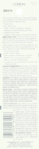 l´OREAL DELINEADOR DE OJOS LIQUIDO RESISTENTE AL AGUA - NEGRO