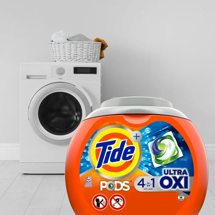 Tide PODS Detergente Líquido para Ropa, Ultra Oxi, 32 Unidades