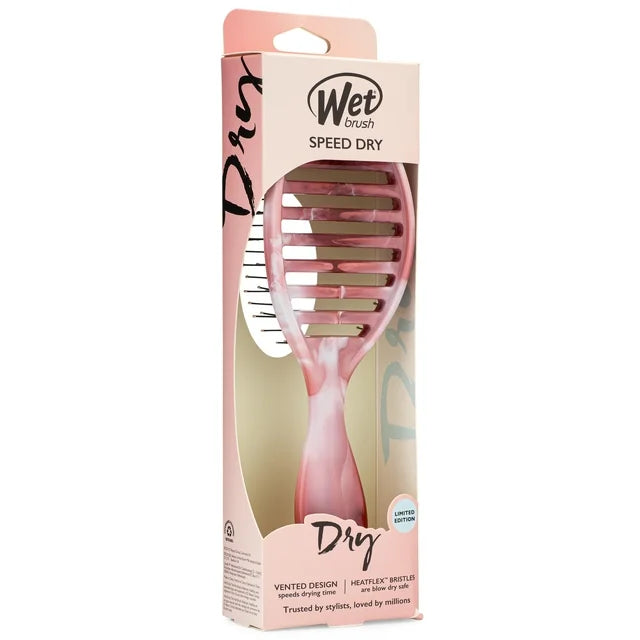 Wet Brush Dulce de Cristal de Mar Velocidad Cepillo de Cabello Seco - Rosa 1Uds