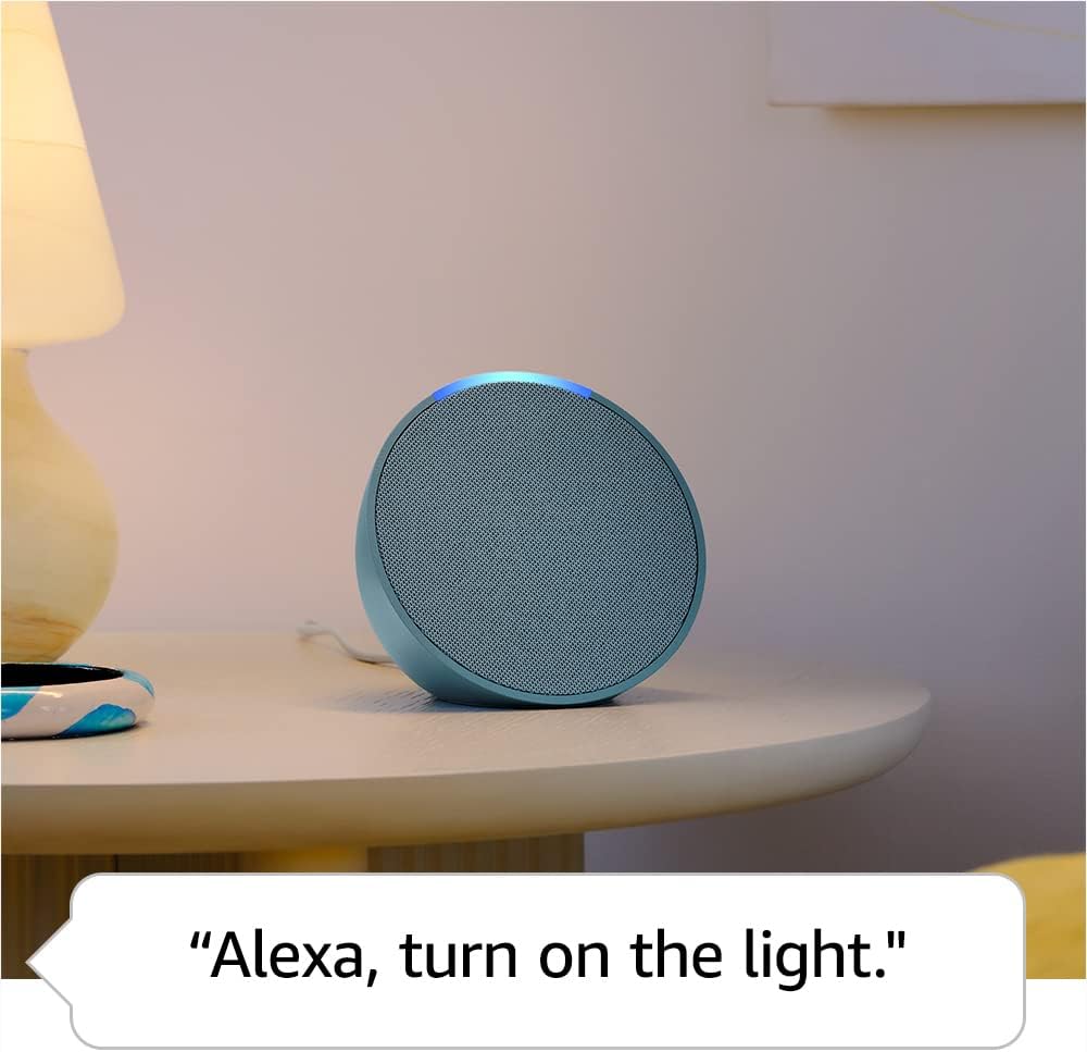 Alexa, altavoz inteligente compacto con sonido completo, color carbón