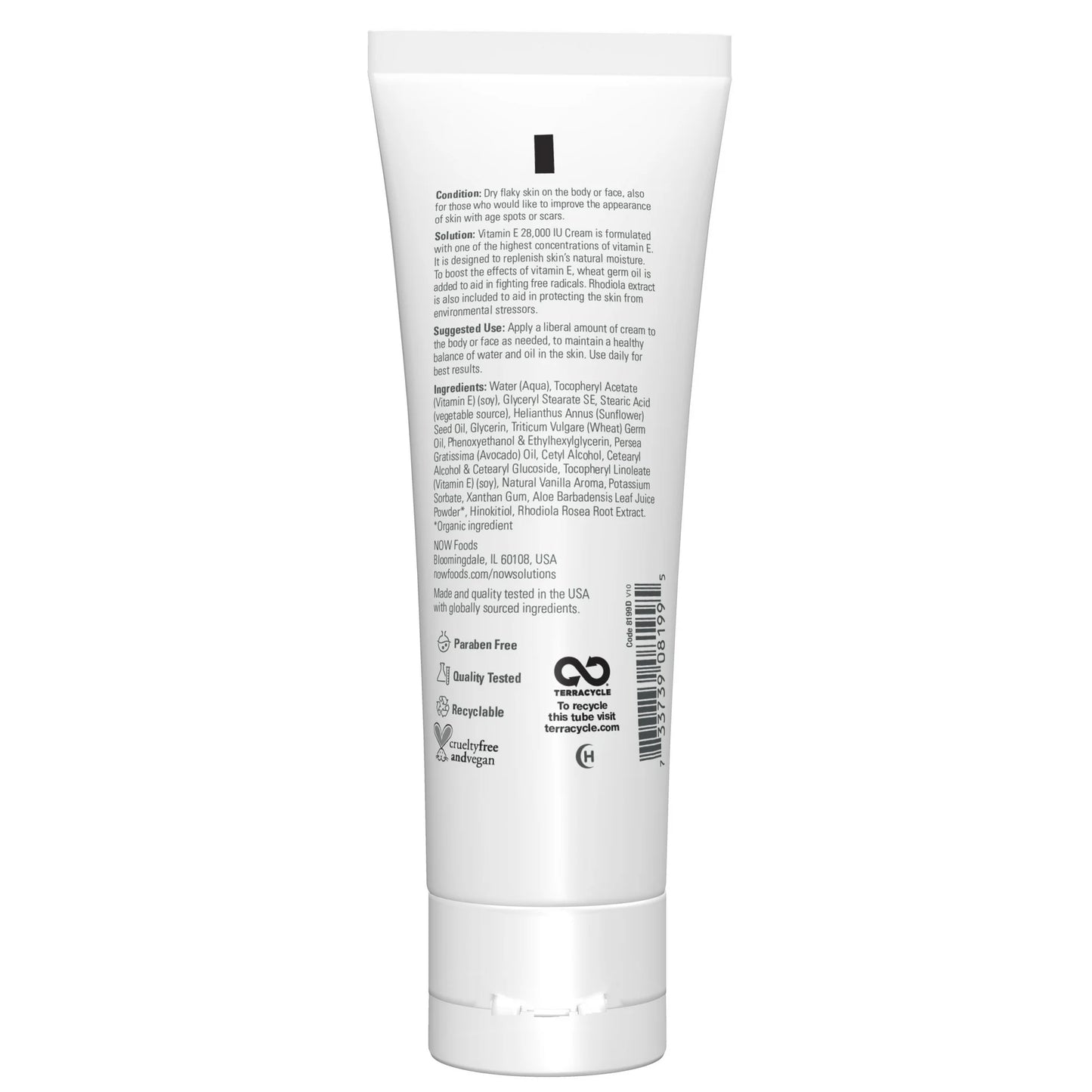 NOW Vitamina E Crema 28,000 IU - 118ml