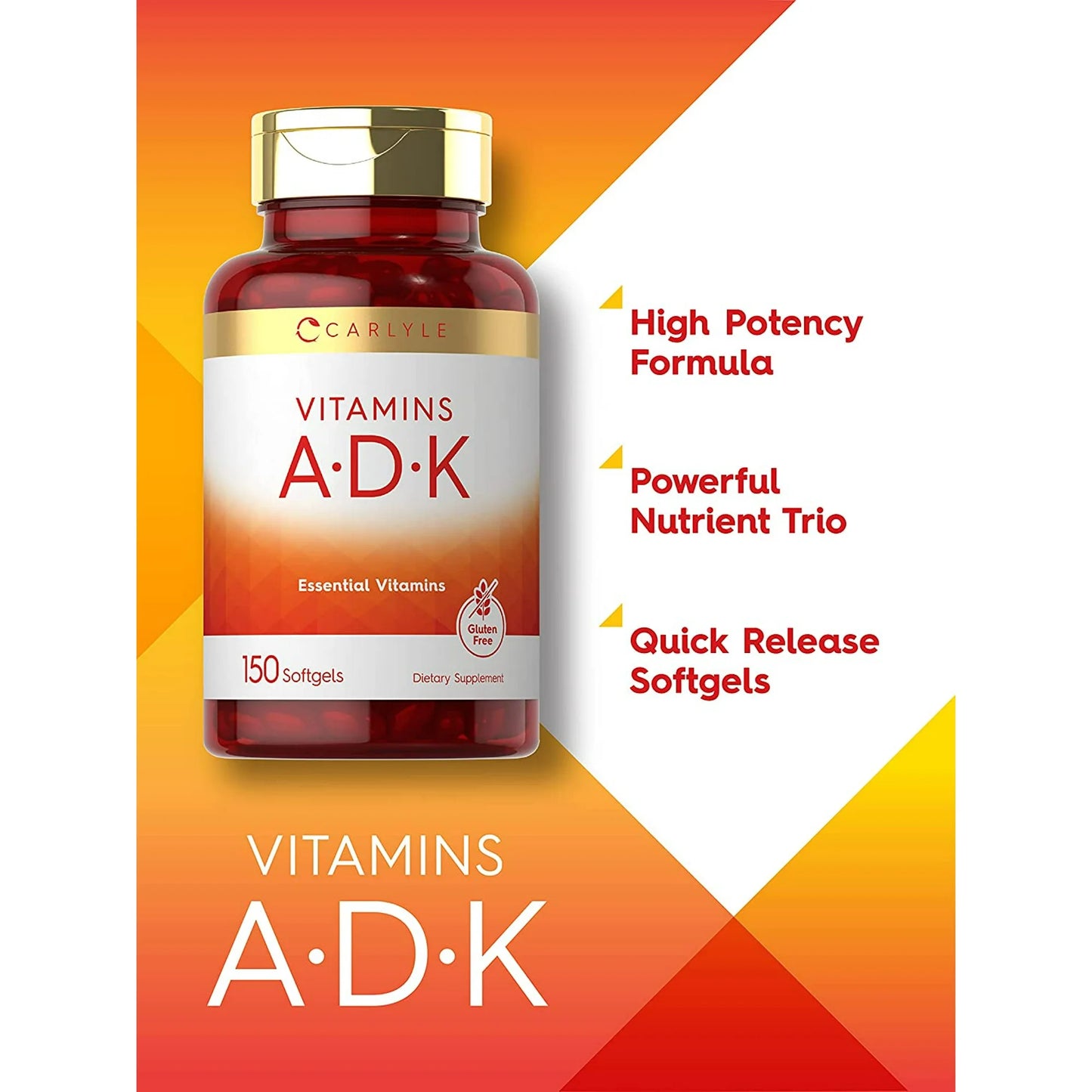 ADK de Vitaminas 150 Cápsulas Blandas por Carlyle