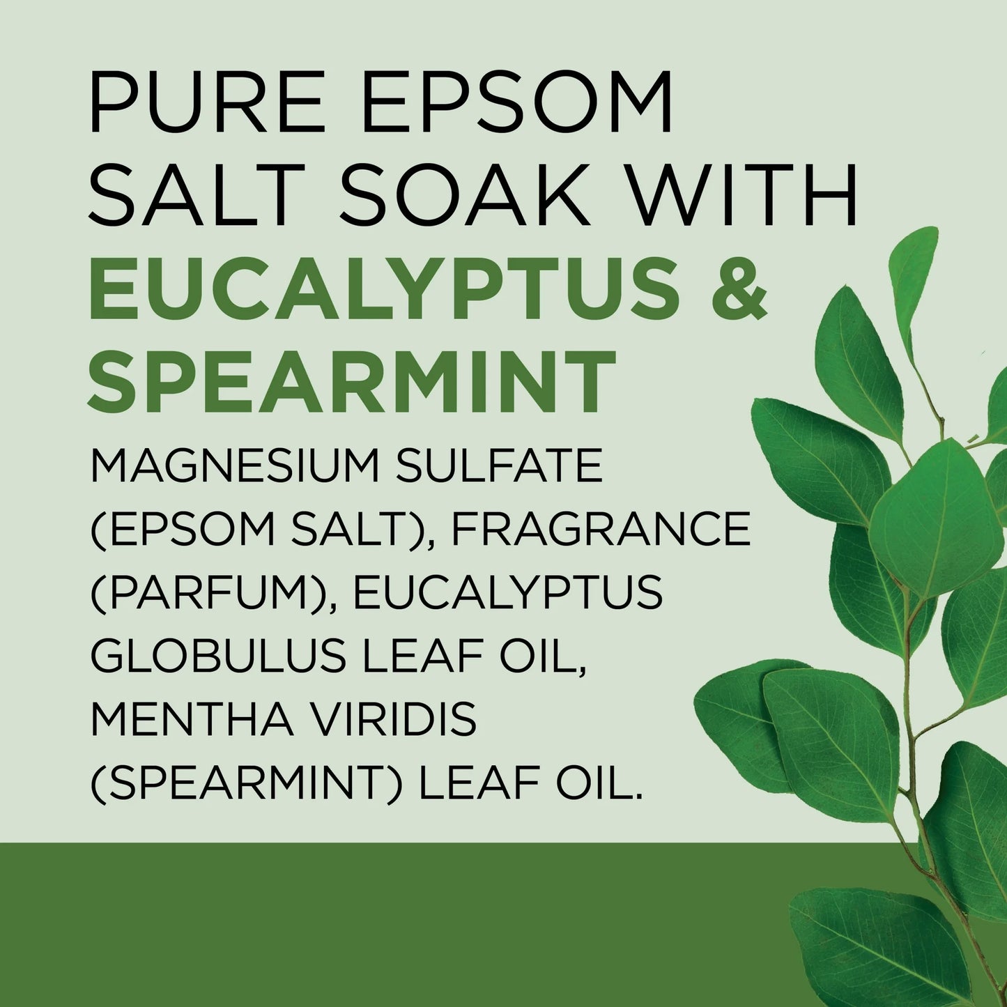 Dr Teal's Epsom Sal Magnesio en Remojo, Relax & Relief con Eucalyptus & Spearmint, 3 Libras