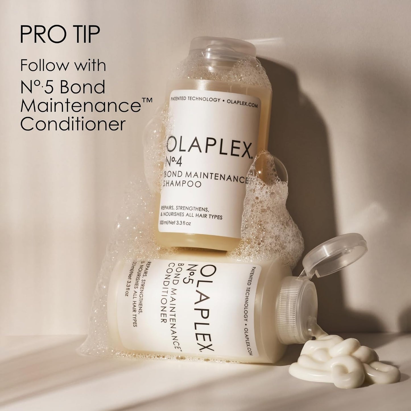 Champú Olaplex No. 4 Bond Maintenance, repara, fortalece y nutre todo tipo de cabello, aporta brillo y deja el cabello suave, 250ml