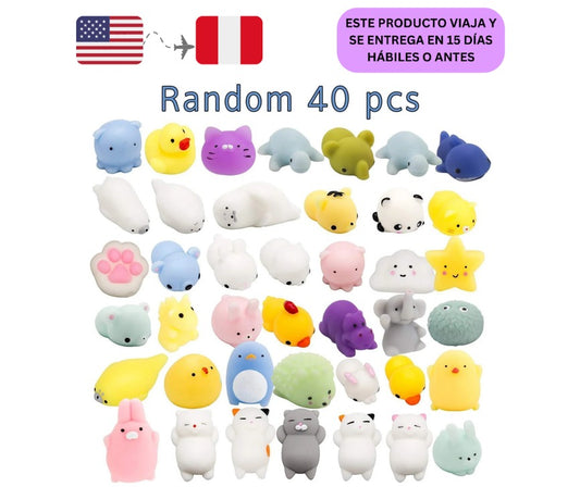 Squishy Juguetes para los Niños - Squishys 36 Pack Mini Mochi Squishies, Animal de Silicona