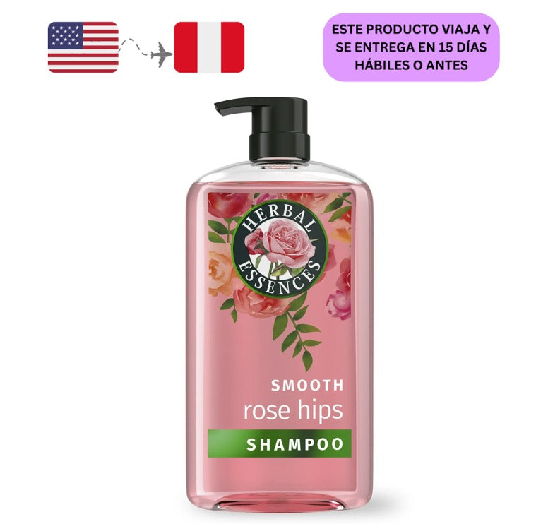 Rose Hips Smooth Herbal Essences Champú Todo Tipo de Cabello, 29,2 fl oz/ 865ml