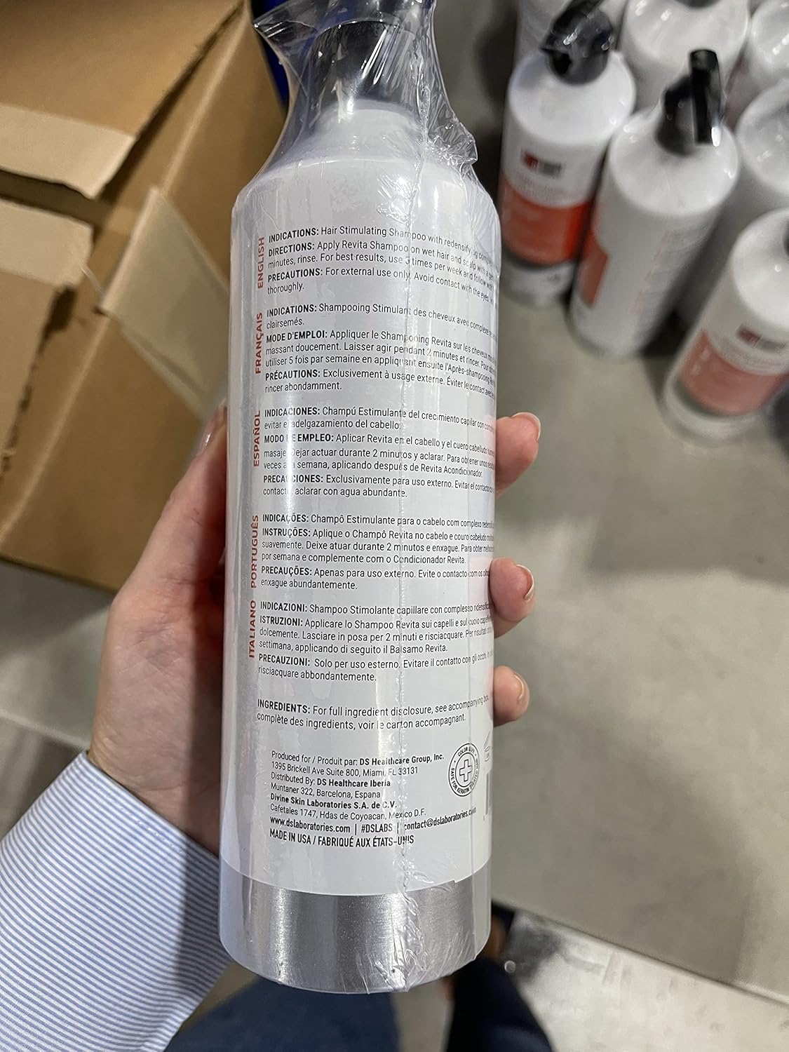 Shampoo para el crecimiento del cabello, bloqueador de DHT, fórmula con biotina, para el tratamiento del engrosamiento y el recrecimiento del cabello. 500ml