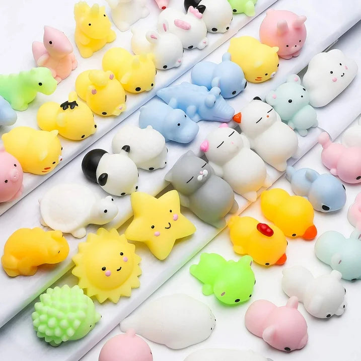 Squishy Juguetes para los Niños - Squishys 36 Pack Mini Mochi Squishies, Animal de Silicona