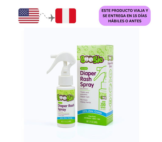 Boogie Spray para la dermatitis del pañal con Óxido de Zinc, 49ml. nO HACE FALTA FROTACION.