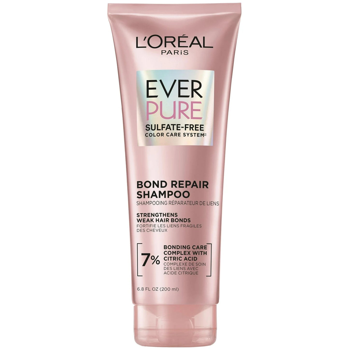 L'Oreal Paris Sulfate Free Champú Reparador de Enlaces Exprimibles, Fortificante, 200ml