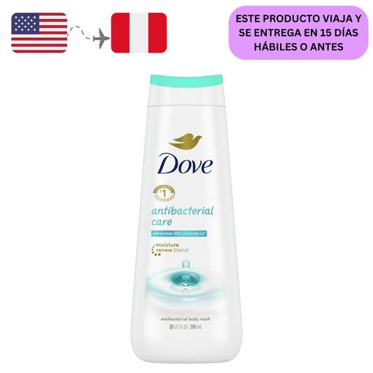 Dove Care y Protect Jabón Corporal Suavizante de Uso Diario Antibacteriano, 591ml