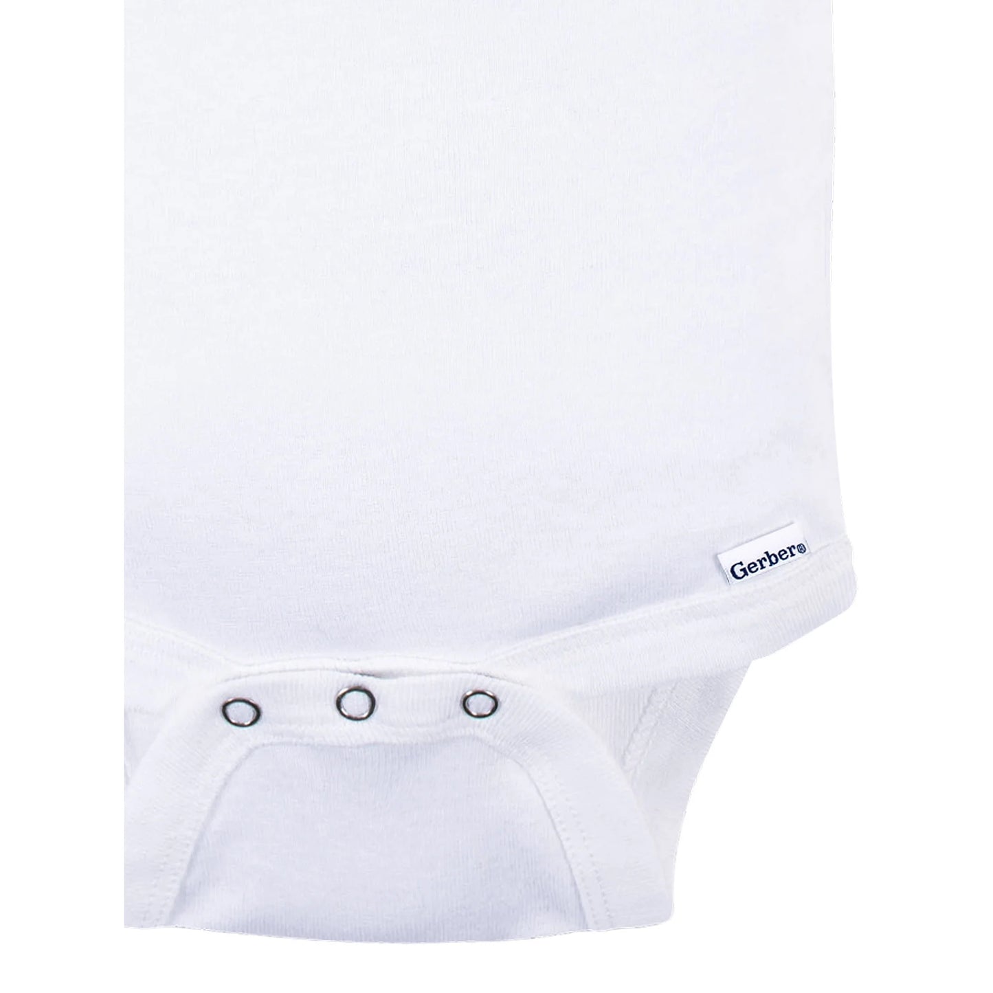 Gerber Baby Body de Algodón de Manga Corta Blanco Unisex, paquete de 3 bodys blancos - de 0 a 3 meses