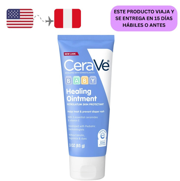 CeraVe Baby Healing Ointment para Sarpullido de Pañal y Piel Seca Agrietada para Bebé 85gr