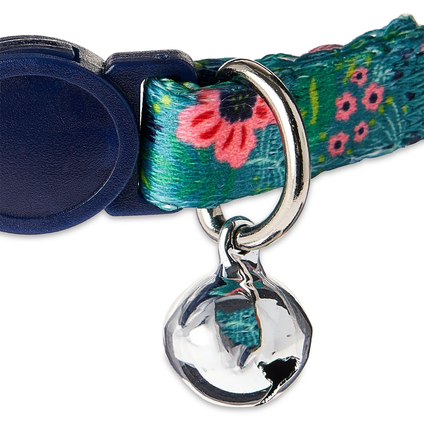 Vibrant Life Collar para Gatos con Estampado Floral Tropical de Moda, Verde, Exterior